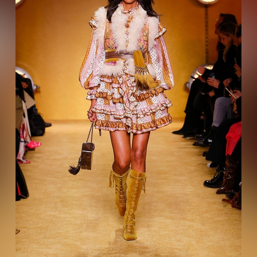 Zimmermann Runway 2020 Ruffle Mini Dress